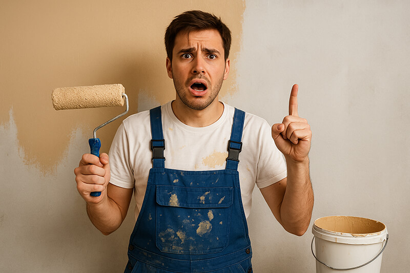 مشکلات هنگام نقاشی ساختمان