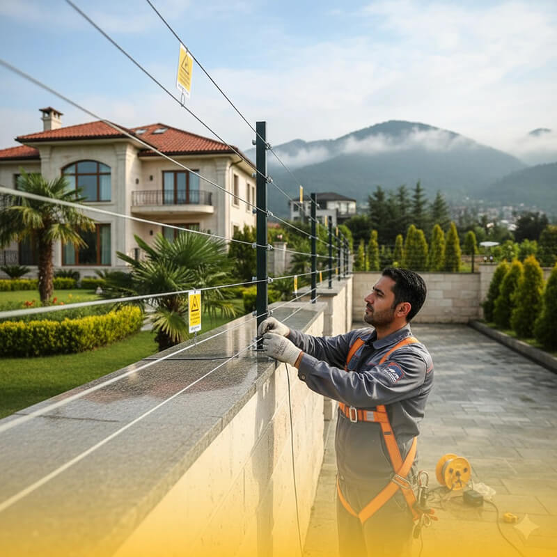 نسل جدید امنیت محیطی با سیستم فنس الکتریکی در ایران 1 فنس الکتریکی