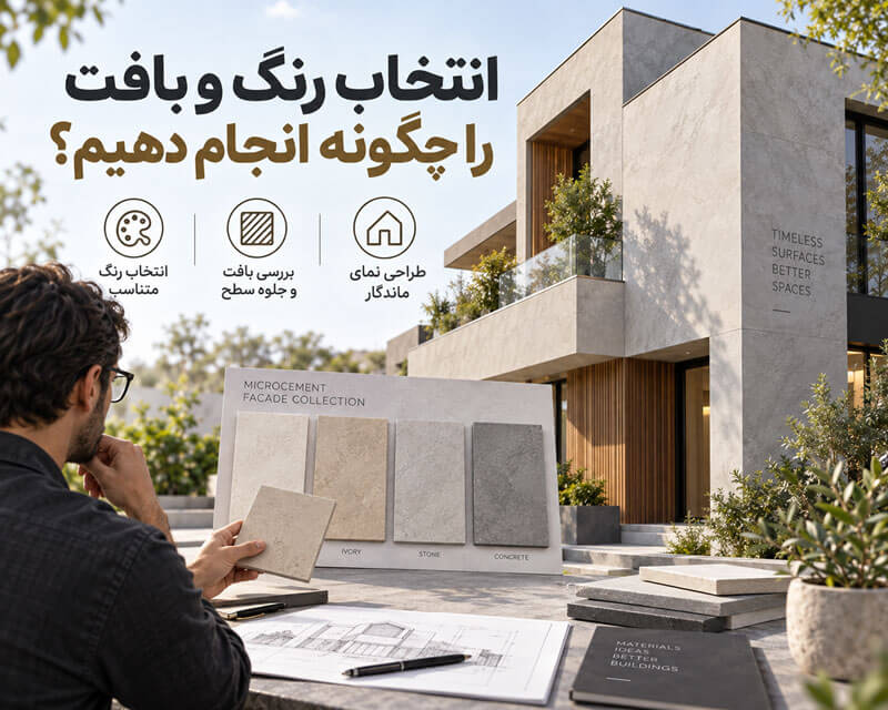 انتخاب رنگ و بافت را چگونه انجام دهیم؟