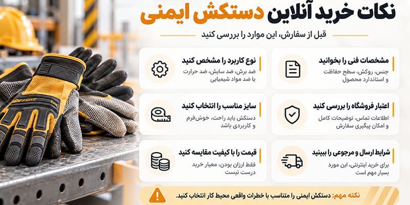 خرید آنلاین دستکش ایمنی