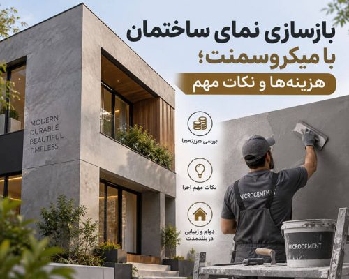 بازسازی نمای ساختمان با میکروسمنت