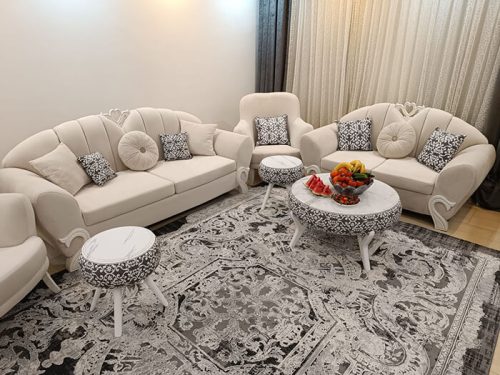 میز عسلی چوبی مدل نگار طوسی